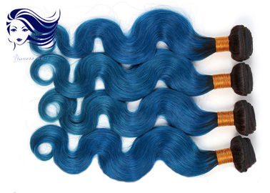 Китай Цвета Ombre волос объемной волны девственницы волосы 1B/синь бразильского милого короткие поставщик