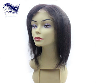 Китай Черноты париков шнурка человеческих волос парики короткой передней прямые с челками поставщик