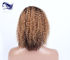 Курчавые парики шнурка фронта человеческих волос замыкают накоротко цвет Ombre париков человеческих волос поставщик