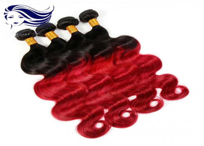 бразильский цвет Ombre коротких волос девственницы 1B/99J для черных волос