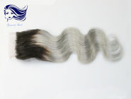 малайзийская объемная волна девственницы закрытия шнурка 7A, закрытие волос шнурка верхнее