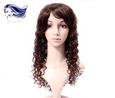 Парики шнурка глубоких человеческих волос волны 100 полные с волосами бразильянина волос младенца