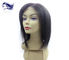 Китай Черноты париков шнурка человеческих волос парики короткой передней прямые с челками экспортер