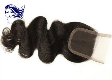 Китай Отбеленное швейцарское закрытие верхней части шнурка/чернота закрытия шнурка человеческих волос естественная дистрибьютор