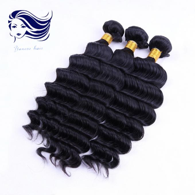 Глубокие выдвижения волос Remy 7A Weave для курчавых волос, бразильских волос Remy девственницы