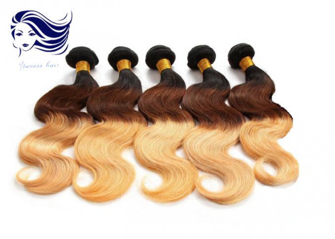 Длинние выдвижения человеческих волос девственницы волос 100 цвета Ombre волос для чернокожих женщин
